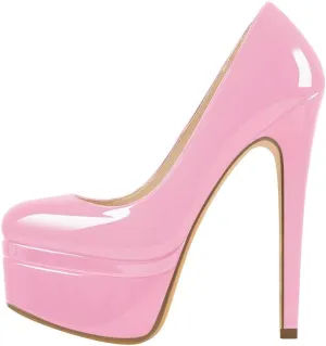 Richealnana Women's Double Platform Stiletto High Heel Pumps