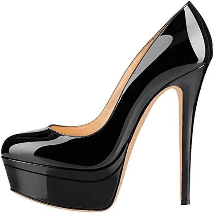 Richealnana Women's Double Platform Stiletto High Heel Pumps