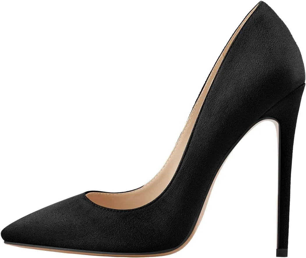 richealnini Womens Pointed Toe Stiletto High Heel Pumps