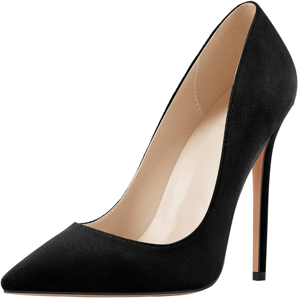 richealnini Womens Pointed Toe Stiletto High Heel Pumps