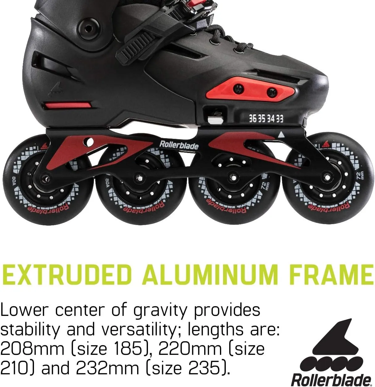 Rollerblade Apex Junior Adjustable Fitness Inline Skate,