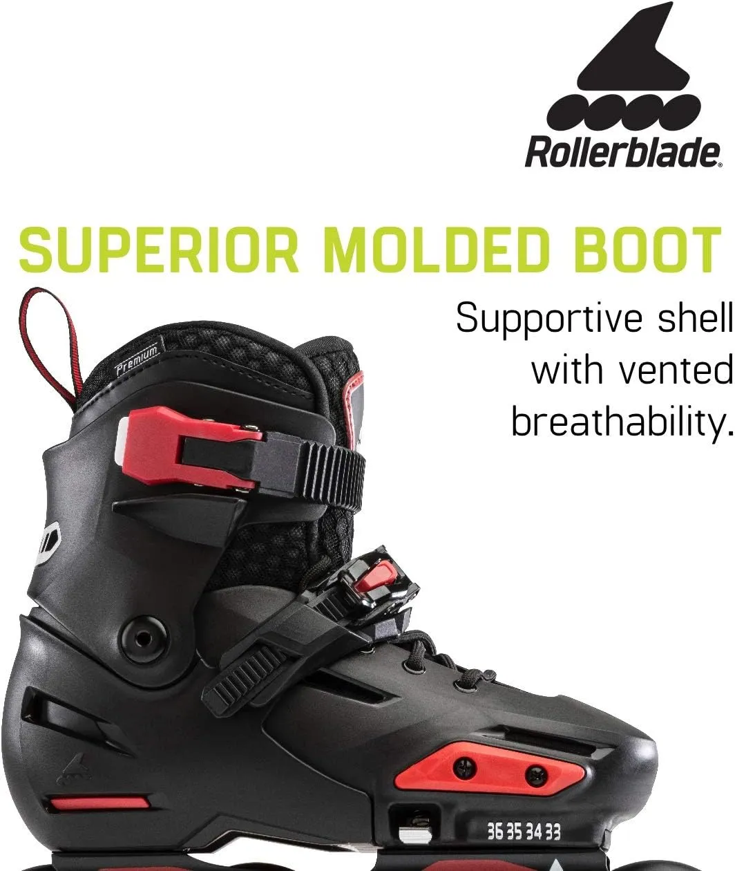 Rollerblade Apex Junior Adjustable Fitness Inline Skate,