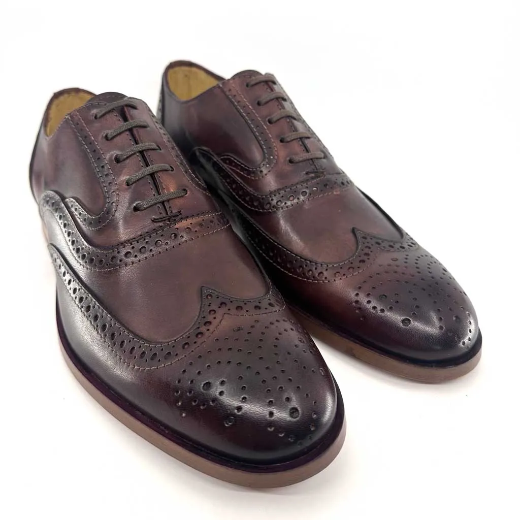 Ronnie Brandy Brown Men's Oxford Brogue Shoes
