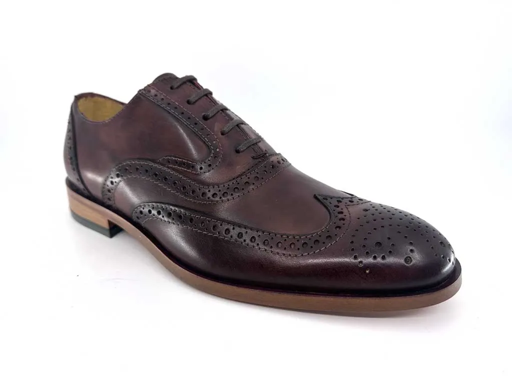 Ronnie Brandy Brown Men's Oxford Brogue Shoes