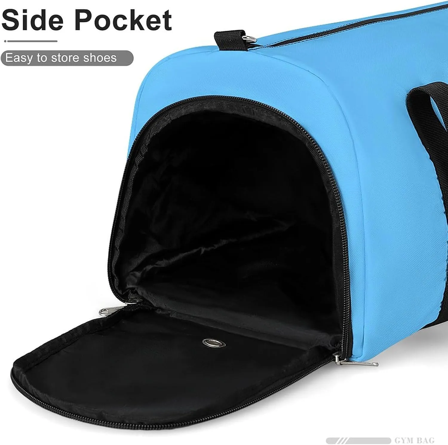 Saint Lucia Flag Gym Bag for Men Women with Waterproof Shoe Compartment Travel Tote