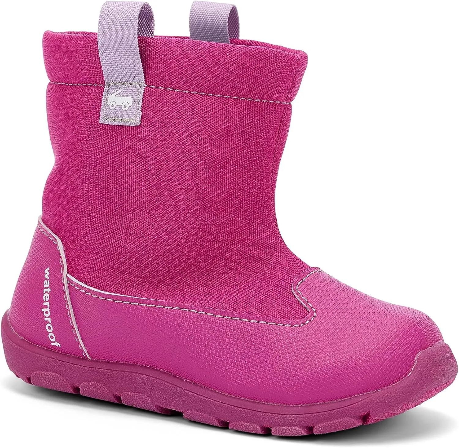 See Kai Run - Larkin WP Rain Boot for Little Kids, Berry, 13