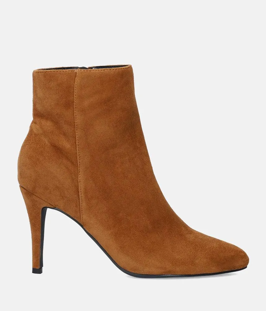 Sky High Tan Stiletto Heel Booties