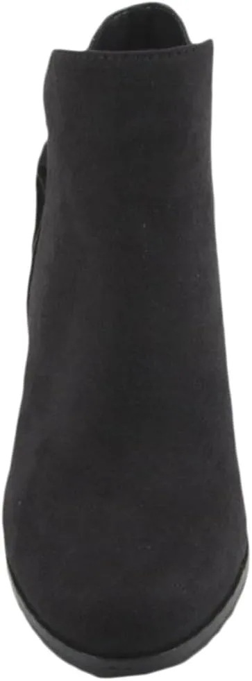 Soda Women's Ages Tassel Zip Chunky Heel Bootie