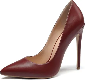 Soireelady Women's Pumps High Heel| Stiletto Heels Shoes |Slip on |Womens Elegant Dress Party Shoes 12CM 4.8 Inch