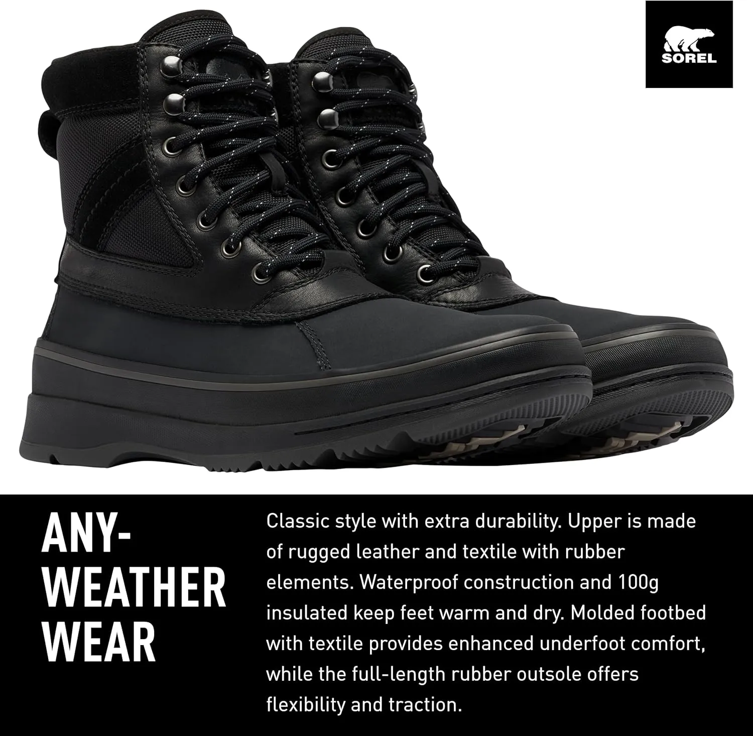 Sorel Men's Ankeny Ii Wp Casual Winter Boots
