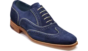 Spencer - Navy / Grey Suede