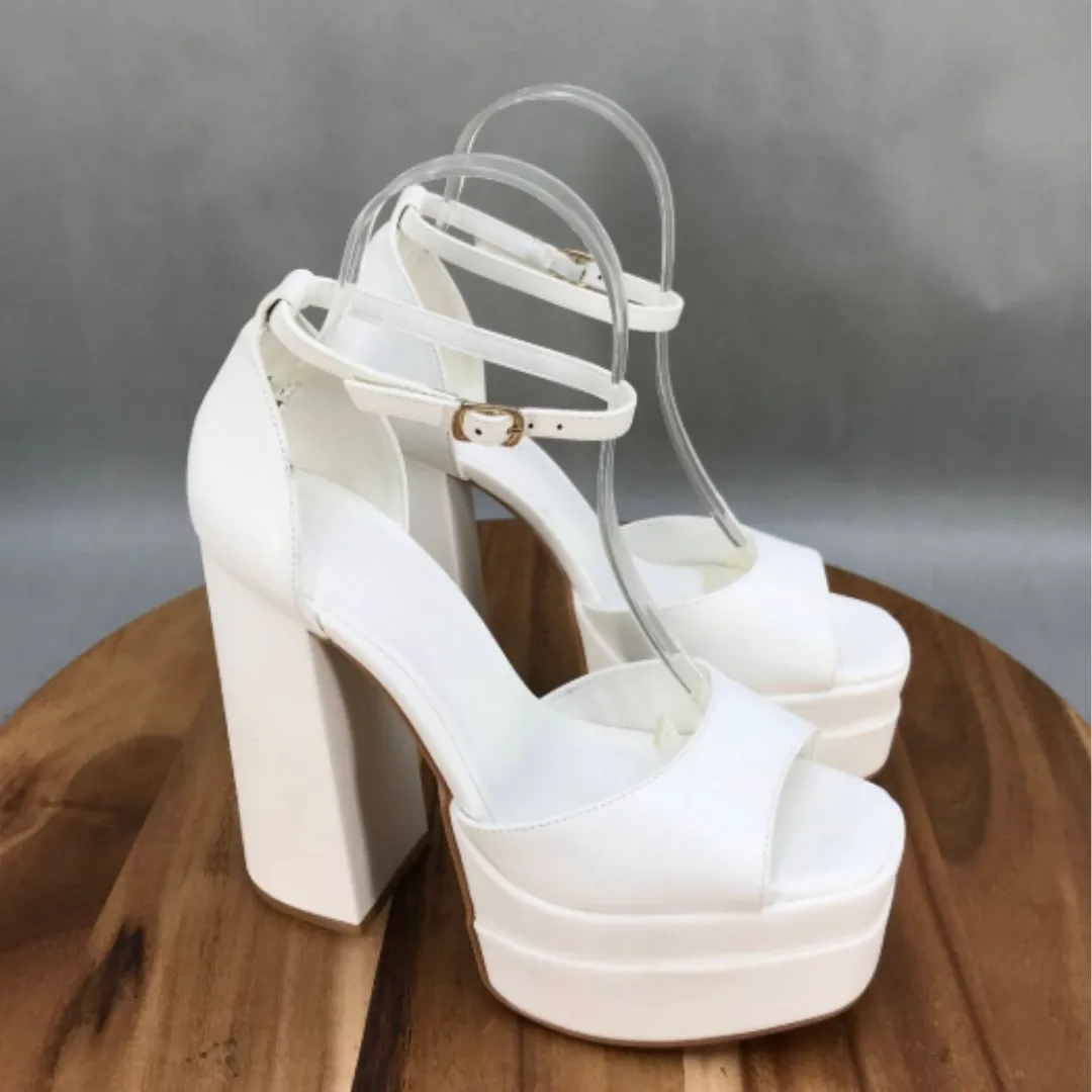 Stack-02 Chunky Double Platform Heel