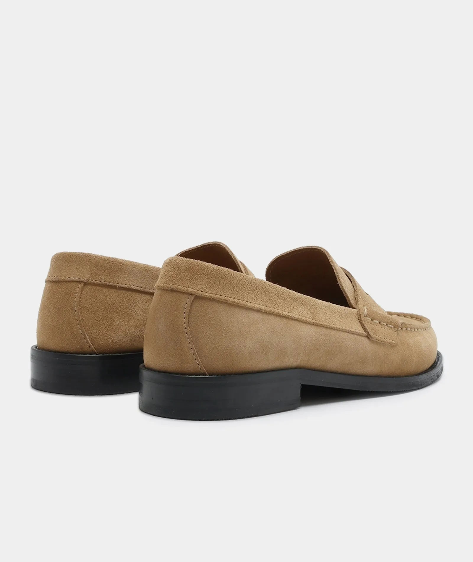 Streamlined Miles Reliable - Penny Earth Suede Loafer