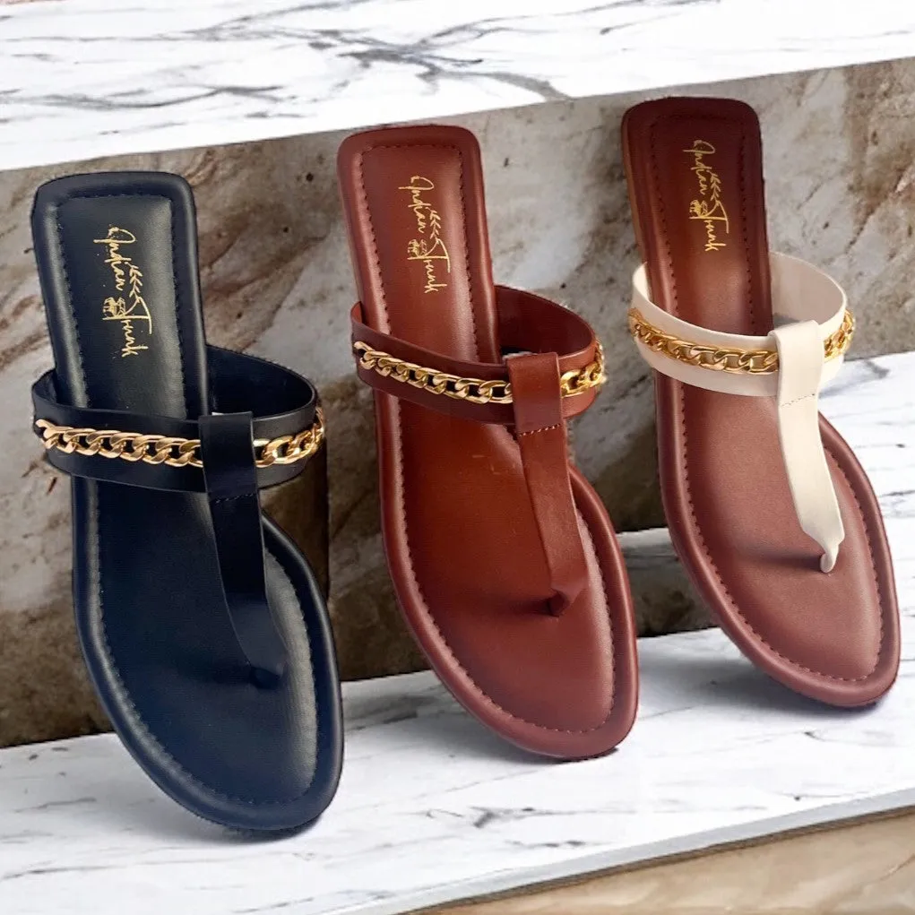 Style Glide T Strap Flats- Elegant Black