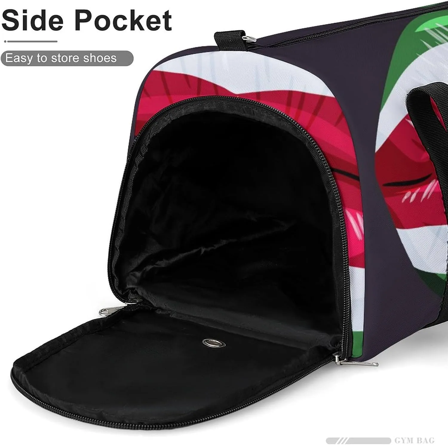 Suriname Flag Lips Sports Duffel Bag with Wet Pocket and Shoe Compartment Travel Weekender