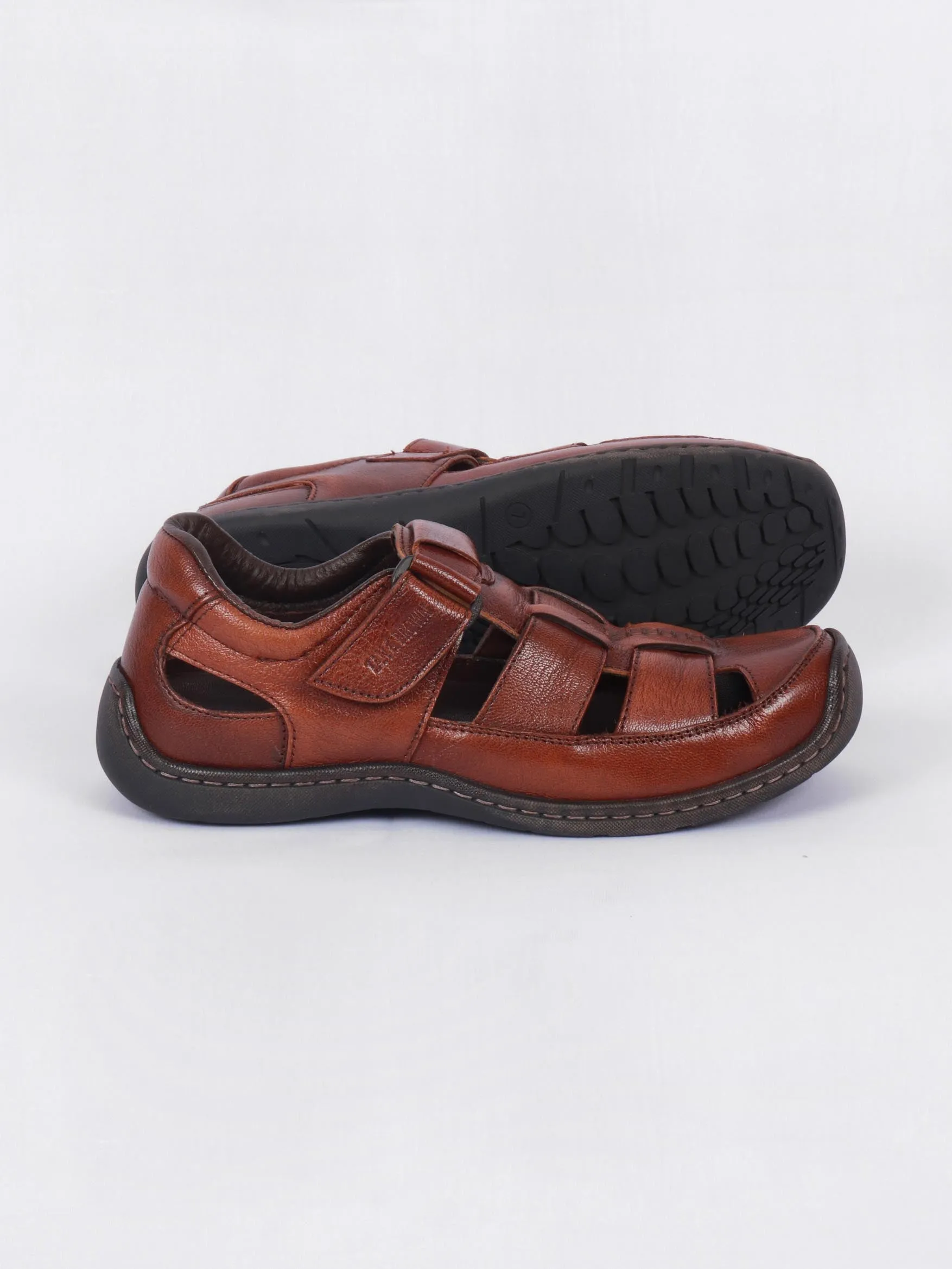 TAN & BROWN MEN'S SANDAL