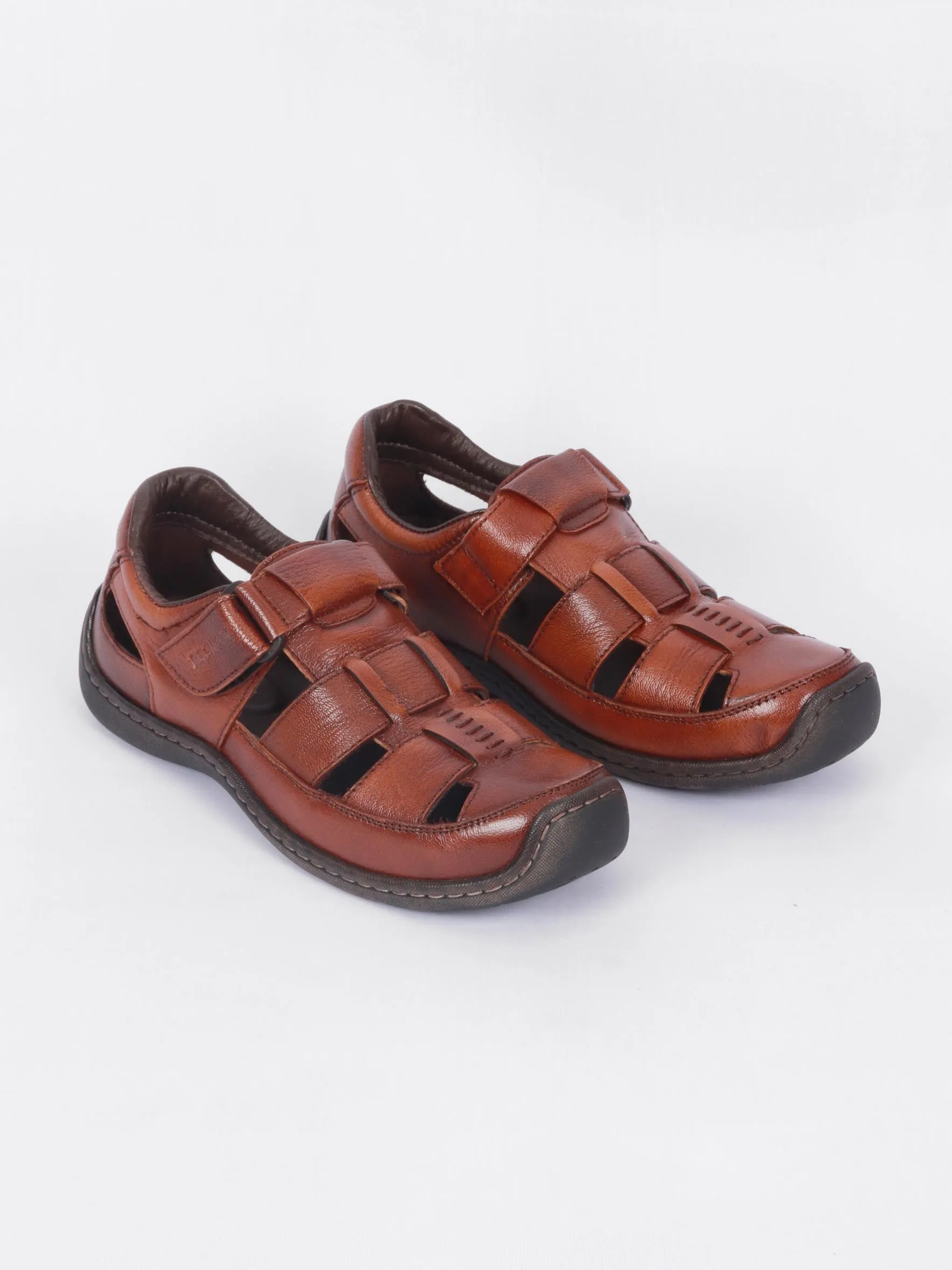 TAN & BROWN MEN'S SANDAL