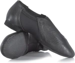 Theatricals Girls Ultimate Competition Leather Jazz Shoes with Neoprene