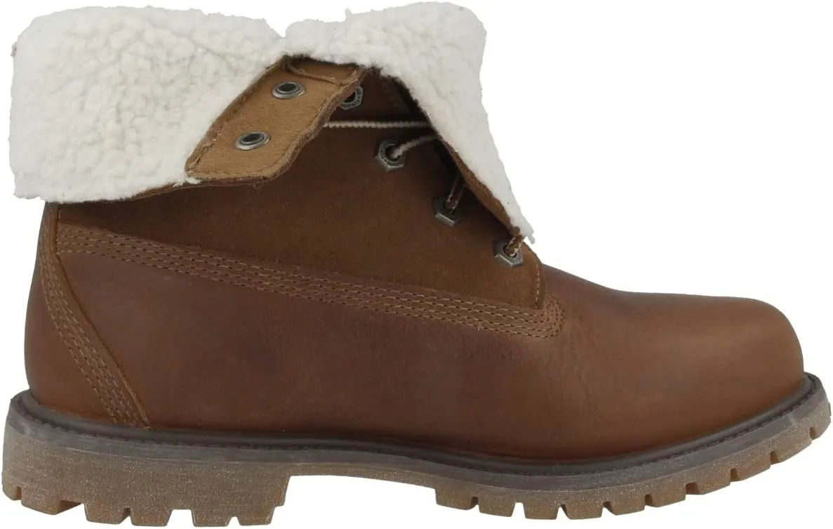 Timberland Women's Teddy Fleece Fold Down WP Ankle Boot