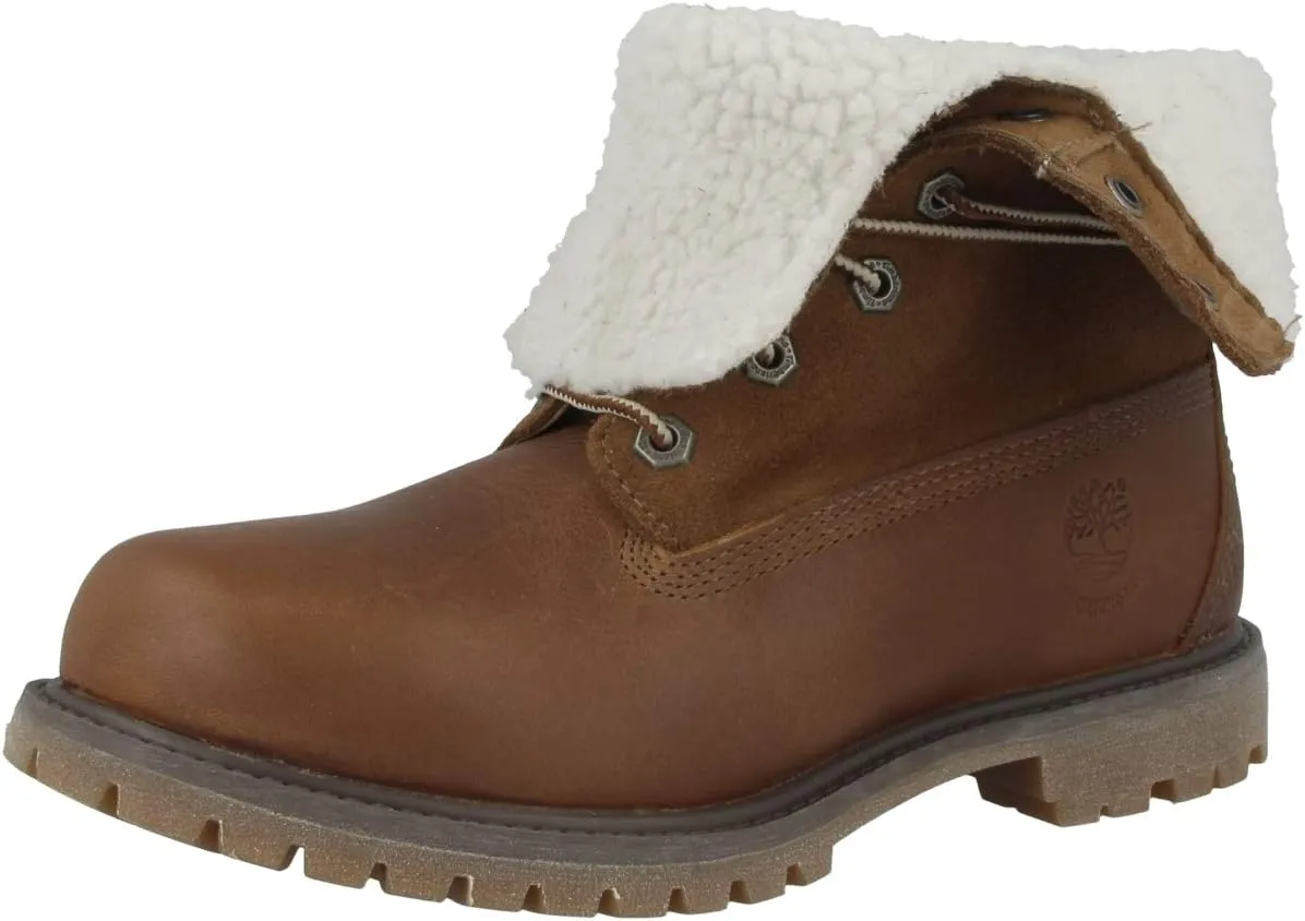 Timberland Women's Teddy Fleece Fold Down WP Ankle Boot