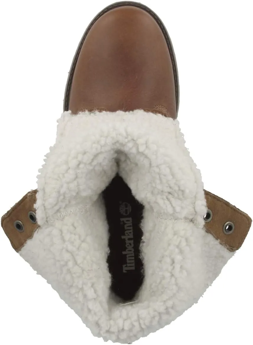 Timberland Women's Teddy Fleece Fold Down WP Ankle Boot