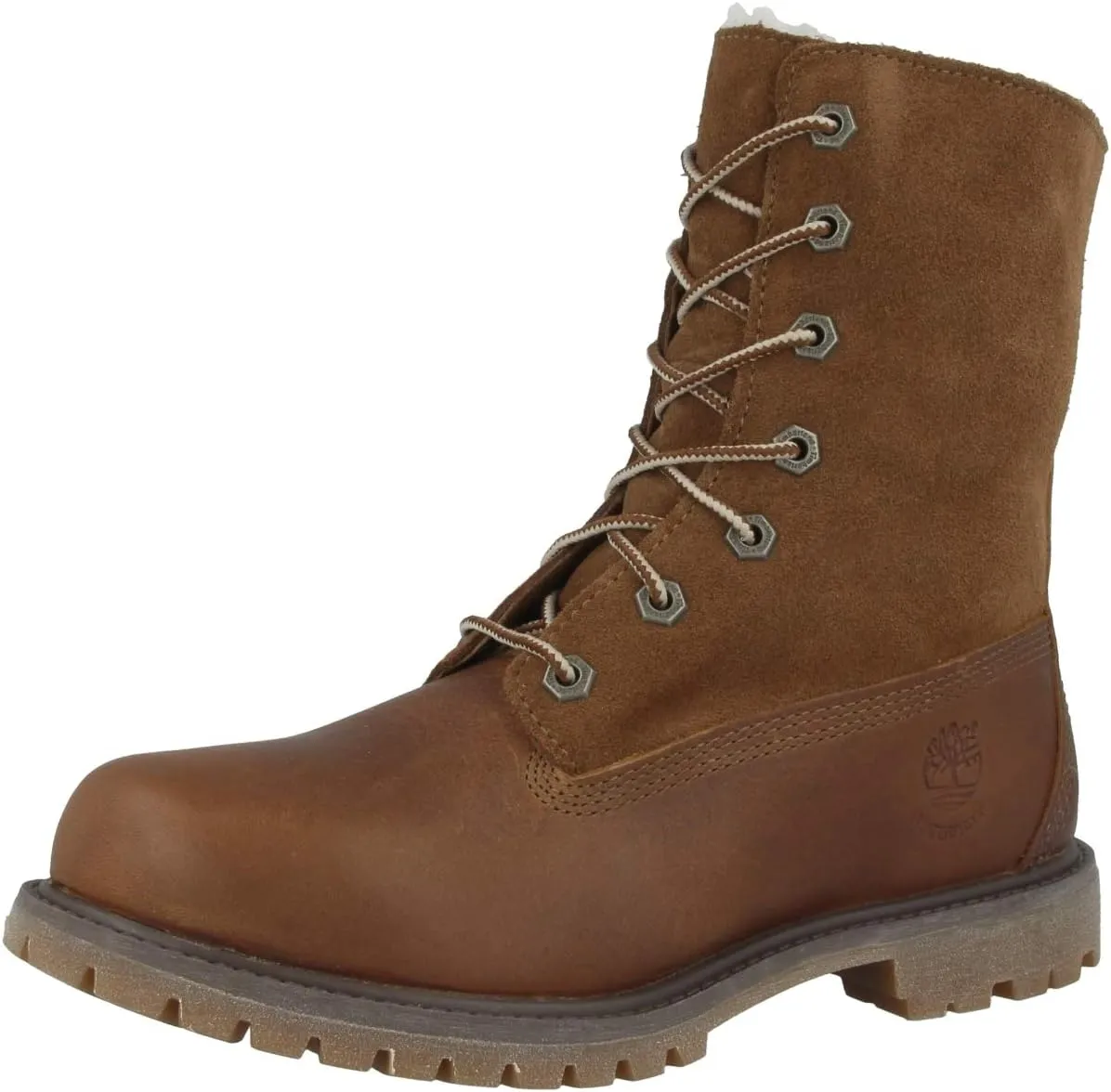 Timberland Women's Teddy Fleece Fold Down WP Ankle Boot