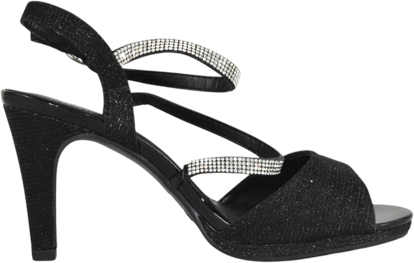 TOP Moda Shoes Women Stiletto Heels Open Peep Toe Ankle Strap Bling Rhinestone Glitter Pamela-1