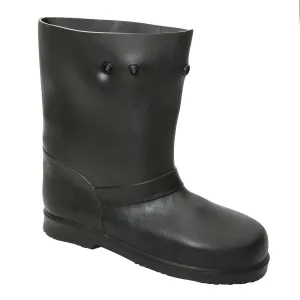 TREDS 14852 Super Tough 12" Pull-On Stretch Rubber Overboots for Rain, Slush, Snow and Construction, Large (One Pair)
