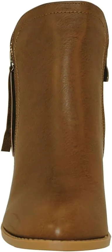 TRENDSUP Women's Fashion Side Zipper Booties
