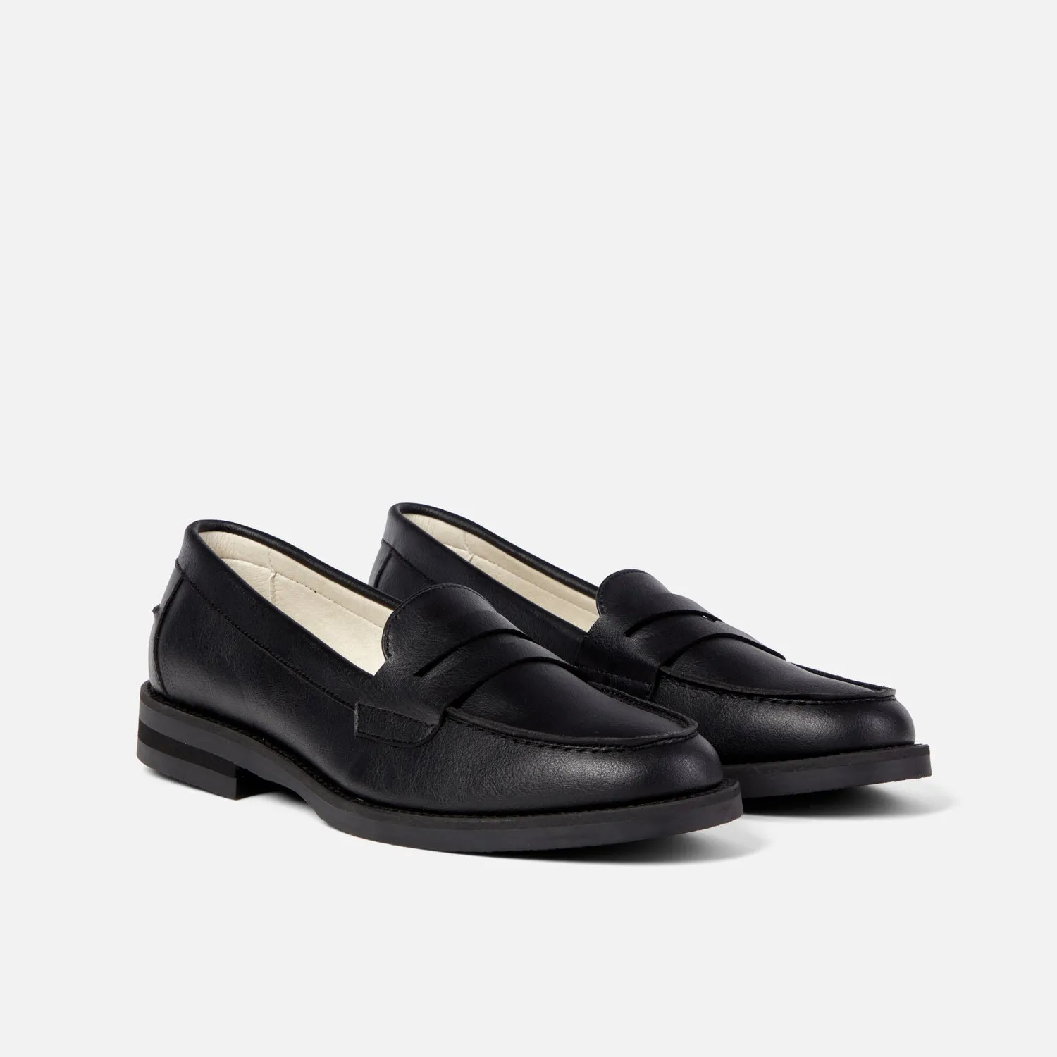Wilde Black Vegan Penny Loafer - Women's