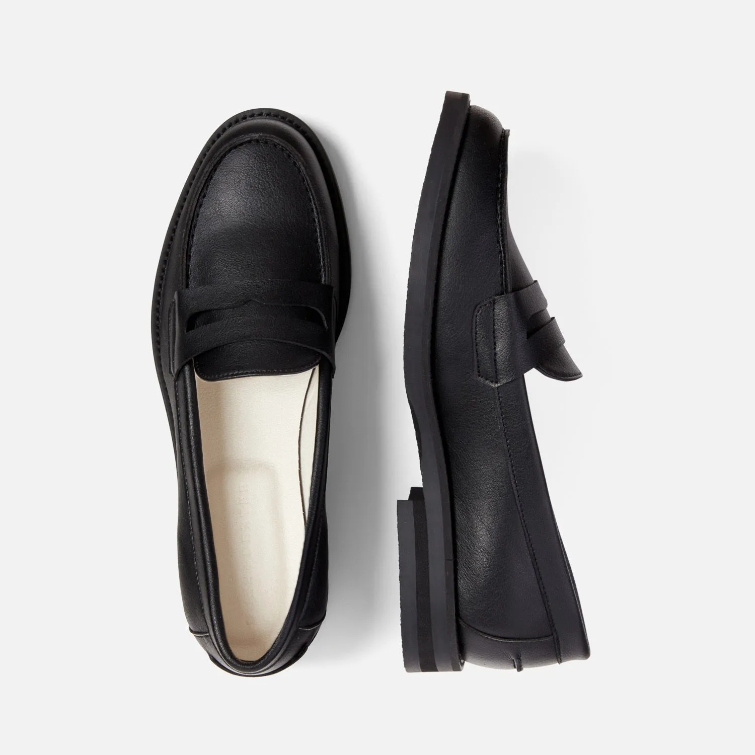 Wilde Black Vegan Penny Loafer - Women's