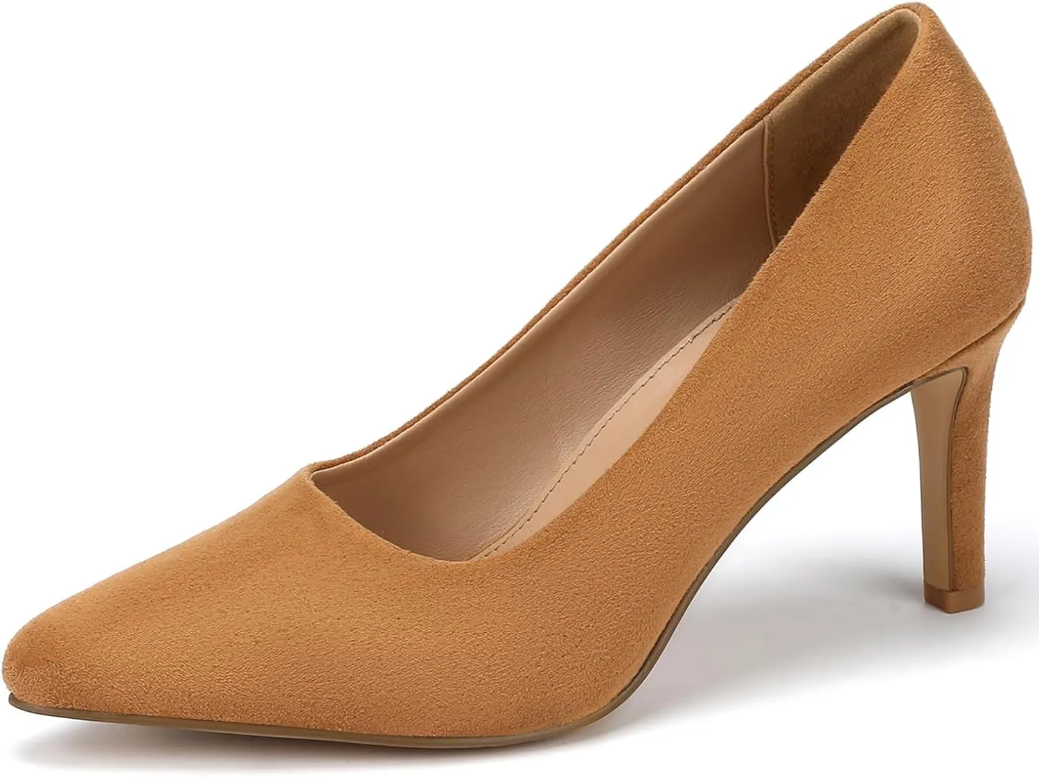 Women's Heels Closed Pointed Toe Pumps Stiletto High Heels Comfortable Wedding Party Dress Shoes 3-Inch