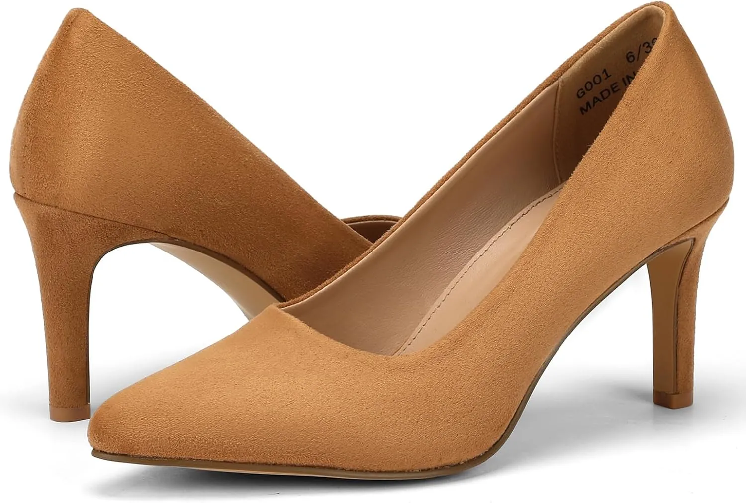 Women's Heels Closed Pointed Toe Pumps Stiletto High Heels Comfortable Wedding Party Dress Shoes 3-Inch