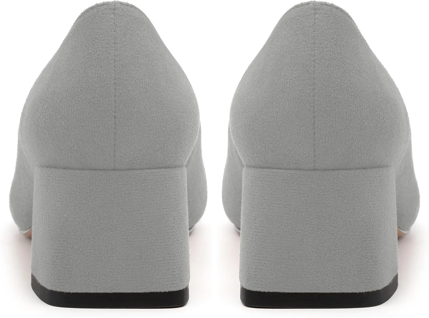 Women’s Pumps, Chunky Low Block Heels Square Closed Toe Dress Pumps Shoes for Women