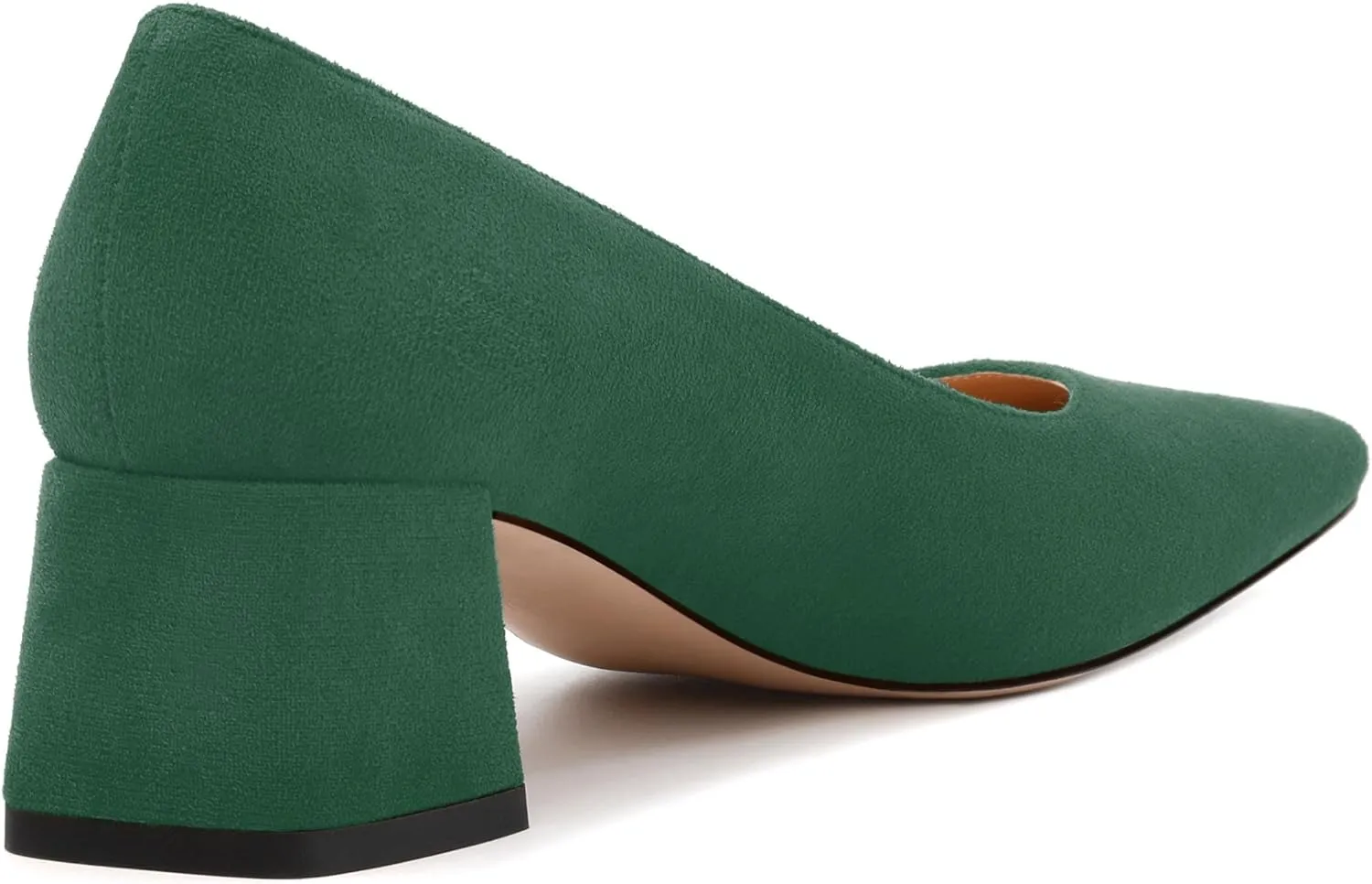 Women’s Pumps, Chunky Low Block Heels Square Closed Toe Dress Pumps Shoes for Women