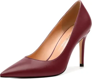 Women's Pumps, Pointed Closed Toe Stiletto High Heels, Fashion Solid High Heel Shoes for Women