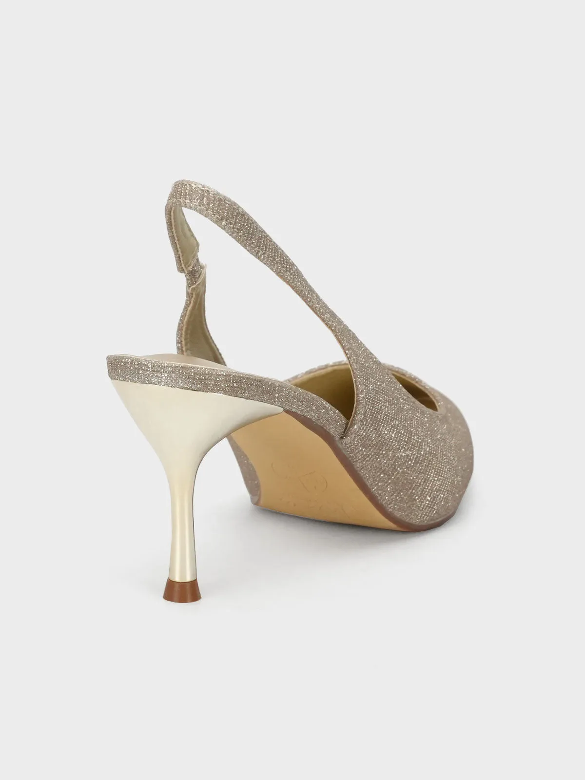 Women's "BERLIOZ" Shimmer Stiletto Courts