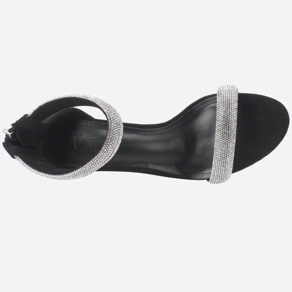 Women's "JIA" Rhinestones Stiletto Evening Sandals