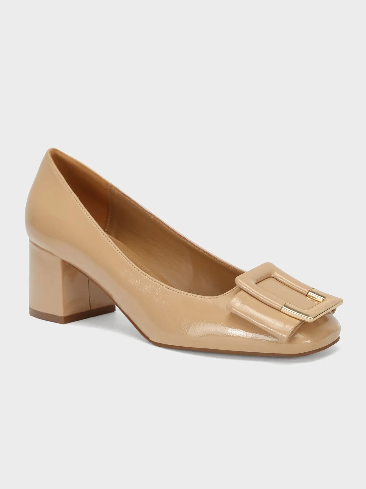 Womens "KAIRO" Chunky Heel Pointy Toe Courts