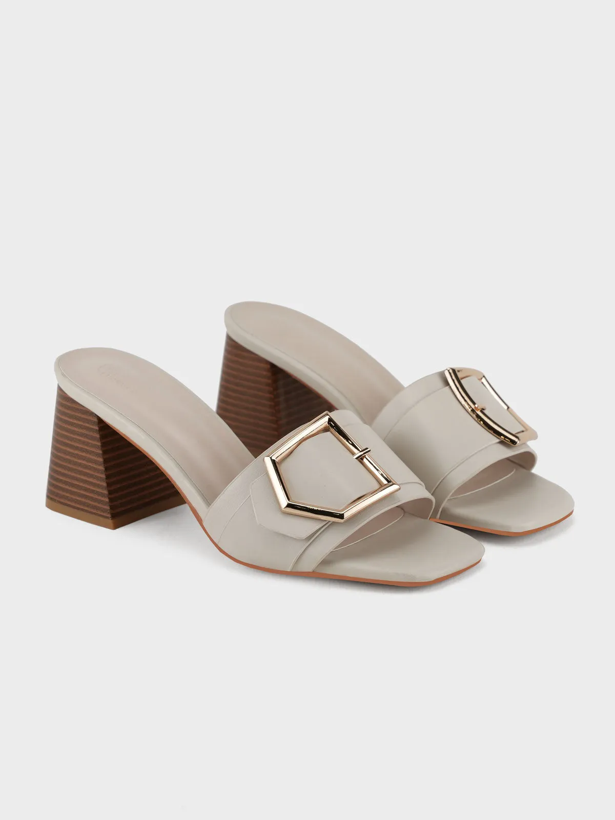 Womens "PATRA" Slip On Heel Sandals