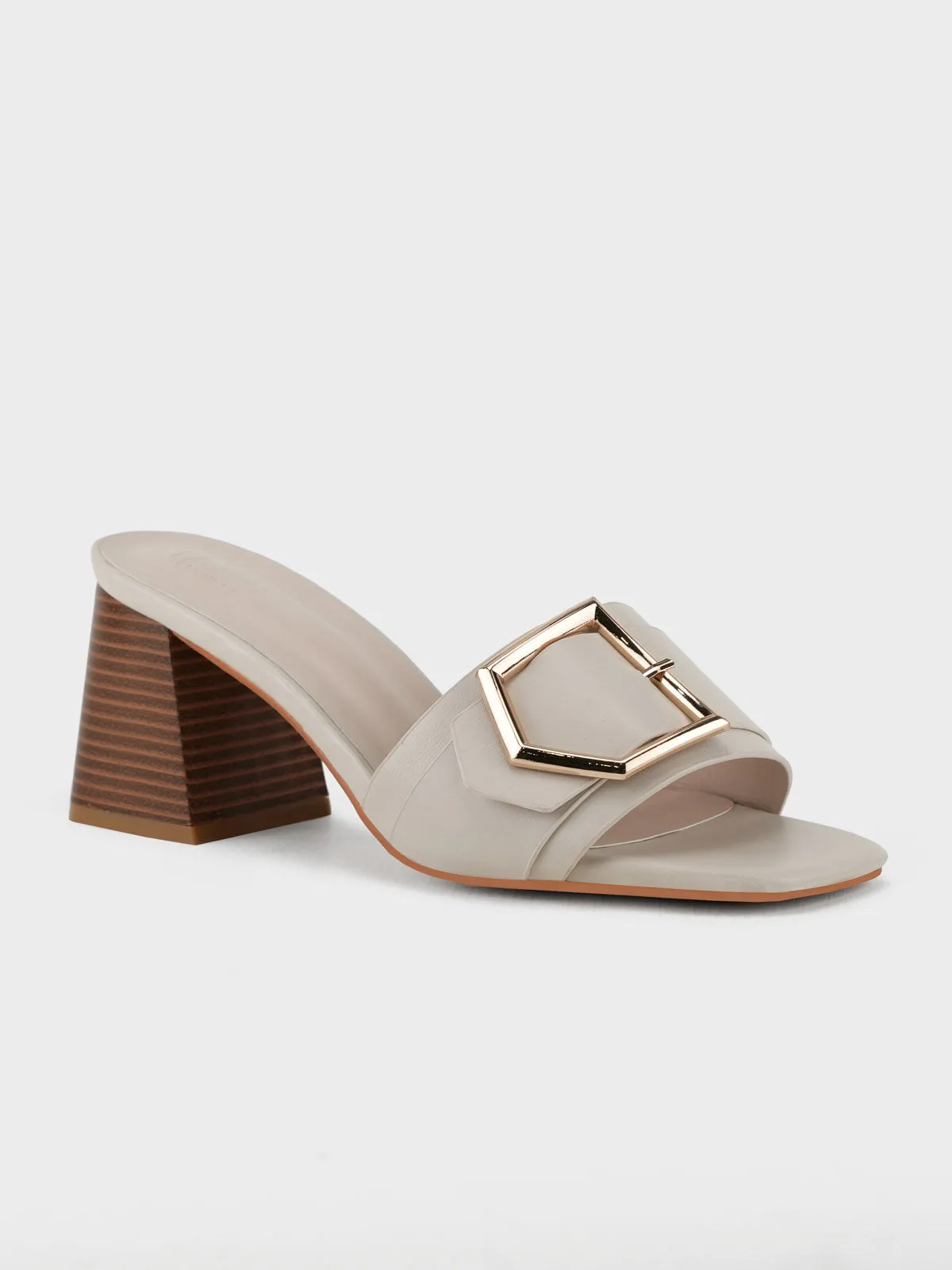 Womens "PATRA" Slip On Heel Sandals