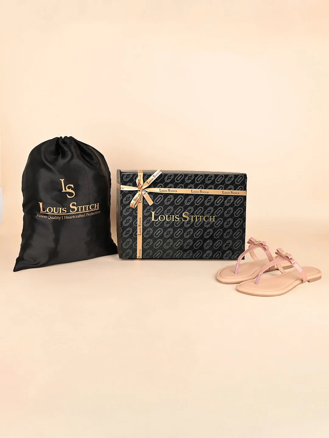 Women's Slip-On Peach Pink T-Strap Lightweight Sandals