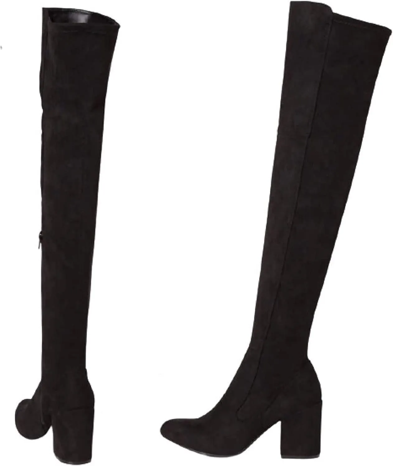Women's Thigh High Over The Knee Block Heel Boots