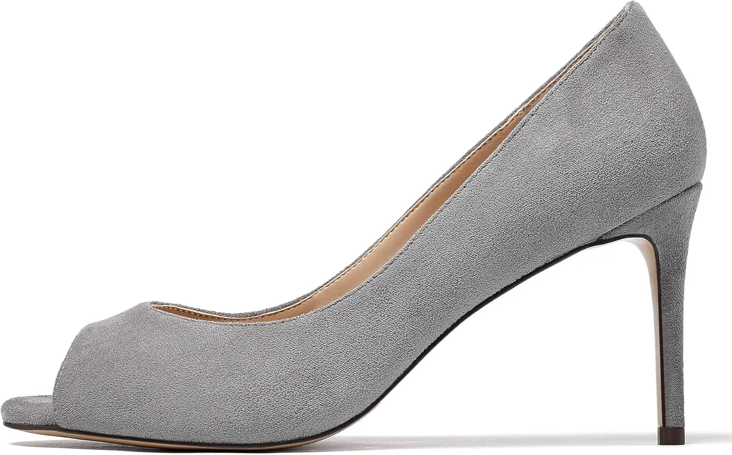 YODEKS Women's Peep Toe Stilettos High Heel Pumps Classic Party Wedding Office Dress Open Toe Stiletto
