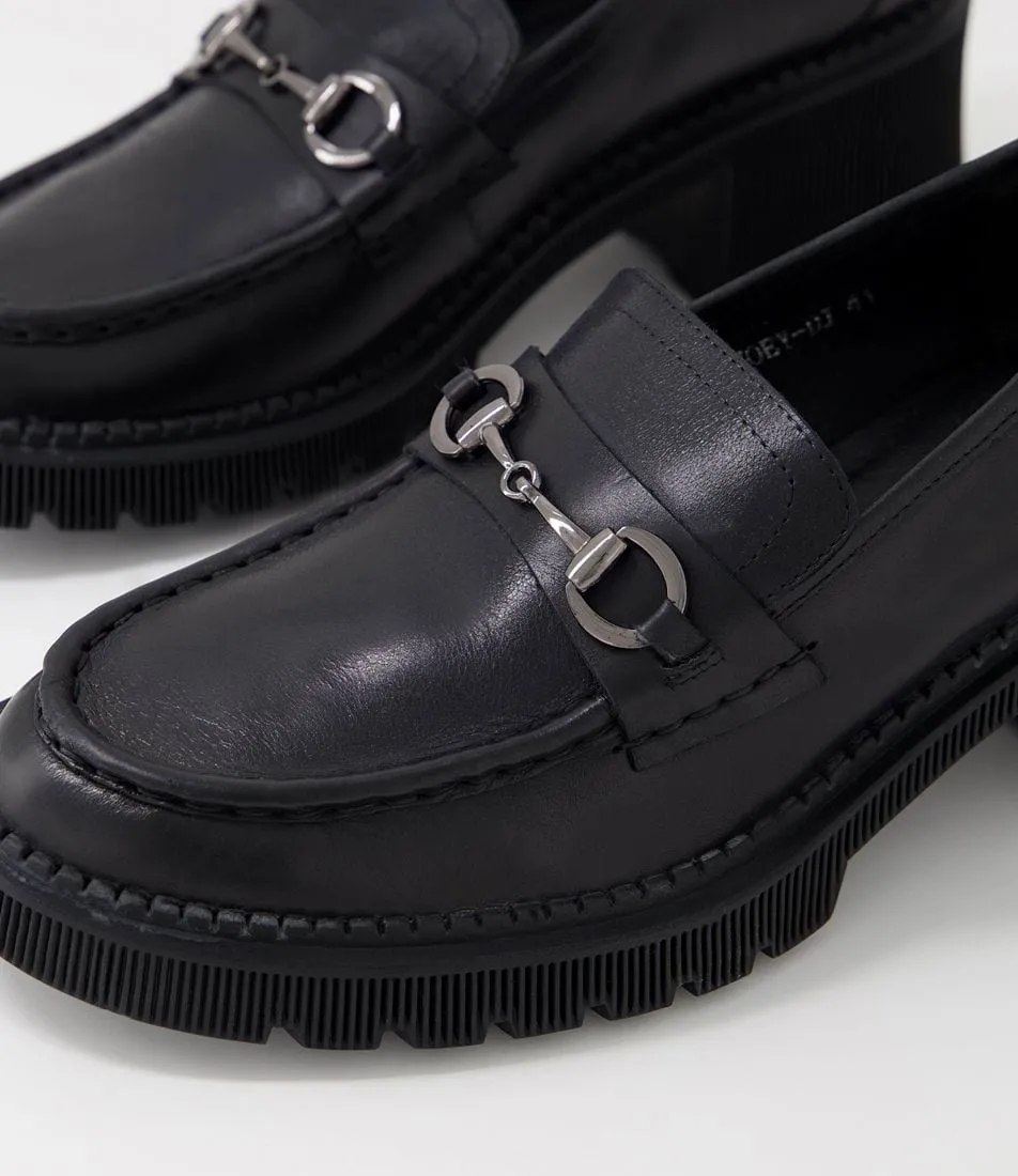 Zoey | Black Leather